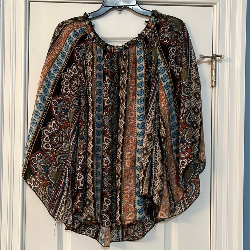 Melissa Paige ruched blouse
